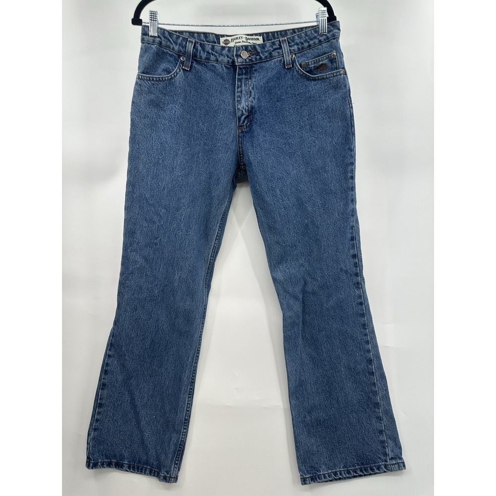 Harley-Davidson Women's Medium Blue Bootcut Denim Jeans